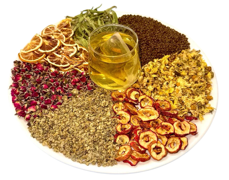 Hallo-Dry-Herbs-Natural-Lemon-Tea-Showcase